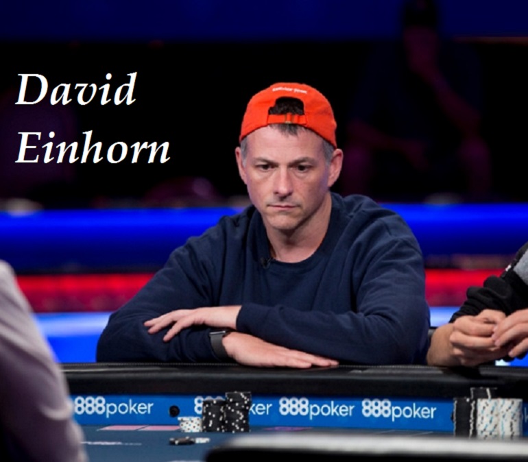 David Einhorn at WSOP2018 Big One for One Drop